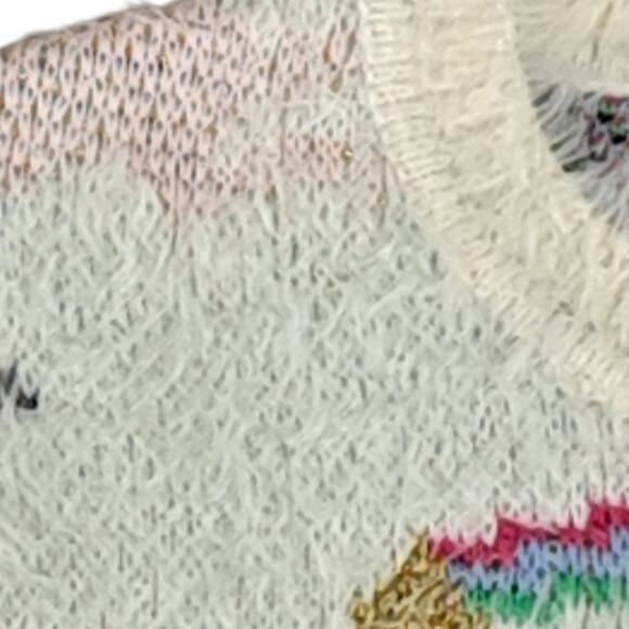 NWT Tucker + Tate Girls White Pink Unicorn Sweater Size 4 - Picture 5 of 9